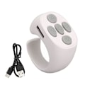 Miniatyrbillede 1 af 5: Smart Ring Controller Bluetooth 5.3 Trådløs Fjernbetjening Sideskifter Til Tik Tok Elektronisk Bog White