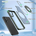 Miniatyrbilde 4 av 5: Magnetisk roterende ringholder for Samsung Galaxy S22+ 5g mobiltelefonveske Green