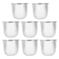 Miniatyrbilde 3 av 4: 8 stk. tefilter i rustfritt stål, metallinfuser, solid tesil til hjemmet (diameter 5,8 cm x høyde 4 cm)