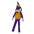 Miniatyrbilde 1 av 5: Snoop On A Stoop Elf Julenisse Svart Dukke Snoop On A Stoop Elf D Style Purple