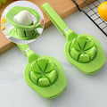Miniatyrbilde 2 av 5: Egg Splitter med langt håndtak i rustfritt stål for jevn kutting - manuell verktøy for kiwi, tomat, banan, fersken, sopp og agurk