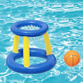 Miniatyrbillede 4 af 5: Vand Basketball Kurv Pool Float Oppustelig Legetøj Svømmepøllegetøj Vandsport Legetøj Pool Floati