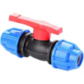 Miniatyrbillede 1 af 5: 20 mm MDPE PE Kuglehane, MUFFE, Vandrørs Kompressionsfitting MDPE PE Vandrørs Plast Kompressionsreduceringsfitting MUFFE 20 x 20 mm Hunadapter (