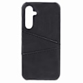 Miniatyrbillede 2 af 5: Til Samsung Galaxy S24 Etui Anti-Drop PU+PC Telefoncover med 2 Kortpladser Black