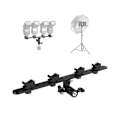 Miniatyrbild 5 av 5: Flash Base Reflektor Flash Guide Fotografi Fylljus Stativ Telefon Multi-position Live Streaming Slide Stativ, b