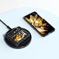 Miniatyrbilde 4 av 5: Abeel Etui for Oppo Find N3 Flip 5g, Ekte Ku Lær Belagt PC Deksel med Hengselbeskyttelse Black