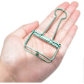 Miniatyrbillede 3 af 5: Ekstra store papirclips, hule, lange clips 3,2 cm, flere farver, store papirklemmer til kontorartikler (10 stk.) (D-V2) green