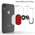 Miniatyrbillede 3 af 5: Finger Ring Stand | Universal | Mobiltelefonholder | Greb til magnetisk bilmontering | Kompatibel med iPhone/Samsung Galaxy/Sony/Android Smartphones Sort