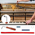 Miniatyrbillede 2 af 5: Professionelt Klaver Tuning Sæt Tuning Nøgle Hammer Temperament Bånd Dæmpningssæt Klaver DIY Reparationssæt