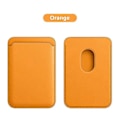 Miniatyrbillede 1 af 5: Jaster MagSafe Wallet Læder Kompatibel Til Iphone 14 13 12 11 Pro Max Xr Xs Max 7 8 Plus RFID Kort Holder Med MagSafe Magnet Orange