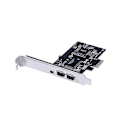 Miniatyrbild 2 av 5: PCI-e 1x till 16x 1394 DV Video PC Capture Utökningskort med 6-stifts till 4-stifts för Firewire PCIe-kort Dator