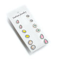 Miniatyrbild 1 av 2: 6-pack örhängen Set Multielemented Vattendroppe Strass Blomma Opal Örhängen för Dagligt Bruk
