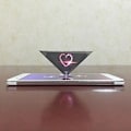 Miniatyrbilde 3 av 3: 3D Hologram Pyramide Display Projektor Videostativ Universal For Smart Mobiltelefon