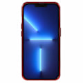 Miniatyrbilde 2 av 5: For iPhone 13 Pro Max deksel med rhinestones linseramme myk TPU telefondeksel Red