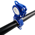 Miniatyrbillede 1 af 5: Universal cykellys monteringsholder 360 graders rotation lampe klemme klemme Blue White