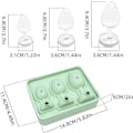 Miniatyrbillede 2 af 4: Prank Butt Plug Formet Isbitbakker, Sjove Silikonforme til DIY Kage Chokolade Slik Green