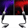 Miniatyrbillede 1 af 5: 2 stk. Mini LED-projektionslampe Stjernehimmel USB, bærbar stjerneprojektionslys egnet til bil, hjemmefest