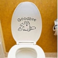 Miniatyrbild 3 av 3: Dekorativa "Good Bye" Sovrums Toalettlock Badrumsdekaler Kylskåpsväggsdekaler Konstväggsdekaler