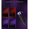 Miniatyrbillede 2 af 5: 2 stk. Mini LED-projektionslampe Stjernehimmel USB, bærbar stjerneprojektionslys egnet til bil, hjemmefest
