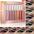 Pikkukuva 1 / 2: 8-värinen matta glitter-nestemäinen eyeliner-setti, pitkäkestoinen ja tahraamaton