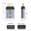 Pikkukuva 4 / 5: USB 3.1 Gen 2 Connect USB-C Type C naar HDMI 2.0-sovitin 4K@60HZ Video