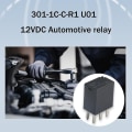 Miniatyrbild 3 av 5: 2 st 301-1c-c-r1 U01 12vdc 35a Bilrelä