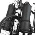 Miniatyrbillede 1 af 5: 2 stk. Bærbar Vandafvisende Cykelgaffelpose Monteringssæde Elektrisk Scooterpose Montering Base Cykel Foran