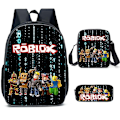 Pikkukuva 1 / 2: Roblox-reppu Oppilaiden reppu Oppilaiden tarvikkeet Koulun lahja Kolmen pakkaus