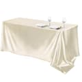 Bankett Bröllopsscen Duk Solid Färg Rektangulär Blank Satin Duk Co