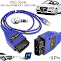 Pikkukuva 4 / 5: Auton USB Vag-Com -liitäntäkaapeli Kkl Vag-Com 409.1 Obd2 Ii Obd Diagnostiikkaskanneri Autokaapeli Aux