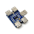 Miniatyrbillede 3 af 5: USB Hub Fire Usb Udvidelseskortmodul Usb2.0 1 Til 4 Porte Expander Gl850g Chip
