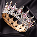 Miniatyrbilde 3 av 4: Prinsessekroner og tiaraer for små jenter - Krystallprinsessekrone, bursdag, ball, kostymefest, dronningrhinestonekroner