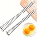 Miniatyrbilde 4 av 5: 2 stk 25,4 cm 30,48 cm rustfritt stål ballvisp håndholdt perle egg kremvisp kjøkken bakeverktøy