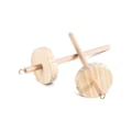 Miniatyrbillede 1 af 5: 2 stk. DIY Drop Spindle Top Whorl Garn Spinner Hånd Træ Spindehjul Til Garnfremstilling Garn Spindle