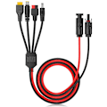 Miniatyrbillede 1 af 5: 4-i-1 Solpanel Konnektor Forlængerkabel Splitter til Anderson Konnektor DC Adapter Strømstik X