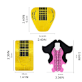 Miniatyrbild 3 av 5: 100 st nagelformar förlängningstips guide förlängning fransk diy-verktyg