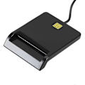 Miniatyrbild 4 av 5: USB Smart Card Reader Bankomat Skattedeklaration IC-kort ID-kort Smart Card Reader (Svart)