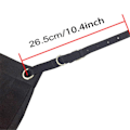Miniatyrbilde 3 av 5: Horses Corner Feeder Dyp Hjørne Hay Bag Geiter Hay Feed Bags Med Mesh Bunn Og Snapper For Hest Tilhenger Stall, Svart
