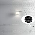 Miniatyrbilde 4 av 5: In-line fotbryter for standard lampe Rund in-line fotbryter for gulv- og bordlampe - Svart