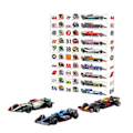 Miniatyrbillede 3 af 4: Adventskalender Jul Formel 1 Bilmodel 24 Dage Nedtælling Barnlegetøj Sjov Julegave Blind Box