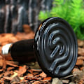 Miniatyrbillede 4 af 4: 100W 220V Keramisk Varmepære Infrarød Emitter Dyre Reptil Opvarmningslampe Sort