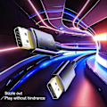 Miniatyrbild 4 av 5: 1/2m Dp Till Dp Adapter 1080p 240hz/2k 144hz/4k 60hz 4k Förlustfri Displayport 1.2 Hane Till Displayport Hane Konverterare Datortillbehör