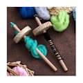 Miniatyrbillede 5 af 5: 2 stk. DIY Drop Spindle Top Whorl Garn Spinner Hånd Træ Spindehjul Til Garnfremstilling Garn Spindle
