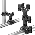 Miniatyrbilde 4 av 5: Dobbel Klemme Feste Brakett Magic Arm Klemme for Gopro Insta 360 Kamera Monitor Led Lys Selfie Stick