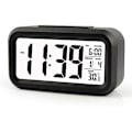 Miniatyrbild 1 av 5: Kreativ väckarklocka morgon snooze väckarklocka väckarklocka LED bakgrundsbelyst skärm digital display med kalender datum show funktion, temperatur, tid,