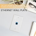 Pikkukuva 5 / 5: 2 kpl Ethernet-seinälevyjä, RJ45 Cat6 naaras-naaras -liitin, linjaliitinlevyt