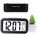 Miniatyrbild 2 av 5: Kreativ väckarklocka morgon snooze väckarklocka väckarklocka LED bakgrundsbelyst skärm digital display med kalender datum show funktion, temperatur, tid,