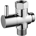 Miniatyrbilde 1 av 5: 3-veis bryterventil, bryterventil, g 1 / 2, massiv messing, dusj, adapter, bryterventil, kobber, krom