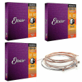 Miniatyrbild 1 av 5: Elixir Acoustic Guitar Strings Nanoweb Phosphor 16002 16027 16052