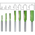Miniatyrbillede 4 af 4: Straight Fræserbit, 7 stk. Tungsten Carbide Fræserbits 6mm Skaft Fræserbits Multifunktionel Fræser Tri Værktøj